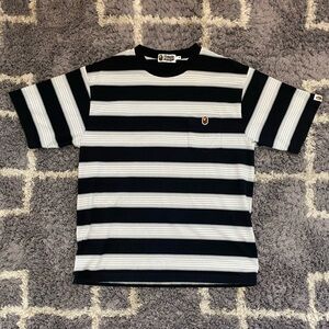 Trendy Striped Bape Shirt | Streetwear/Y2K | Quick Shipping